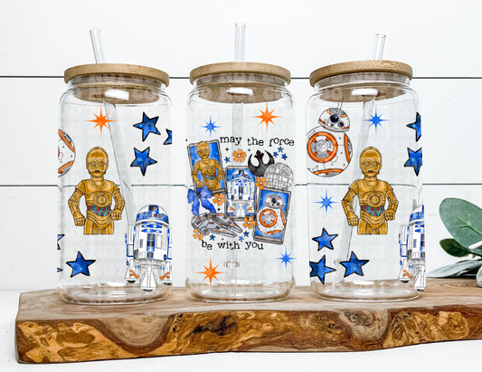 May the Force be With You 16 oz Glass Wrap Digital PNG