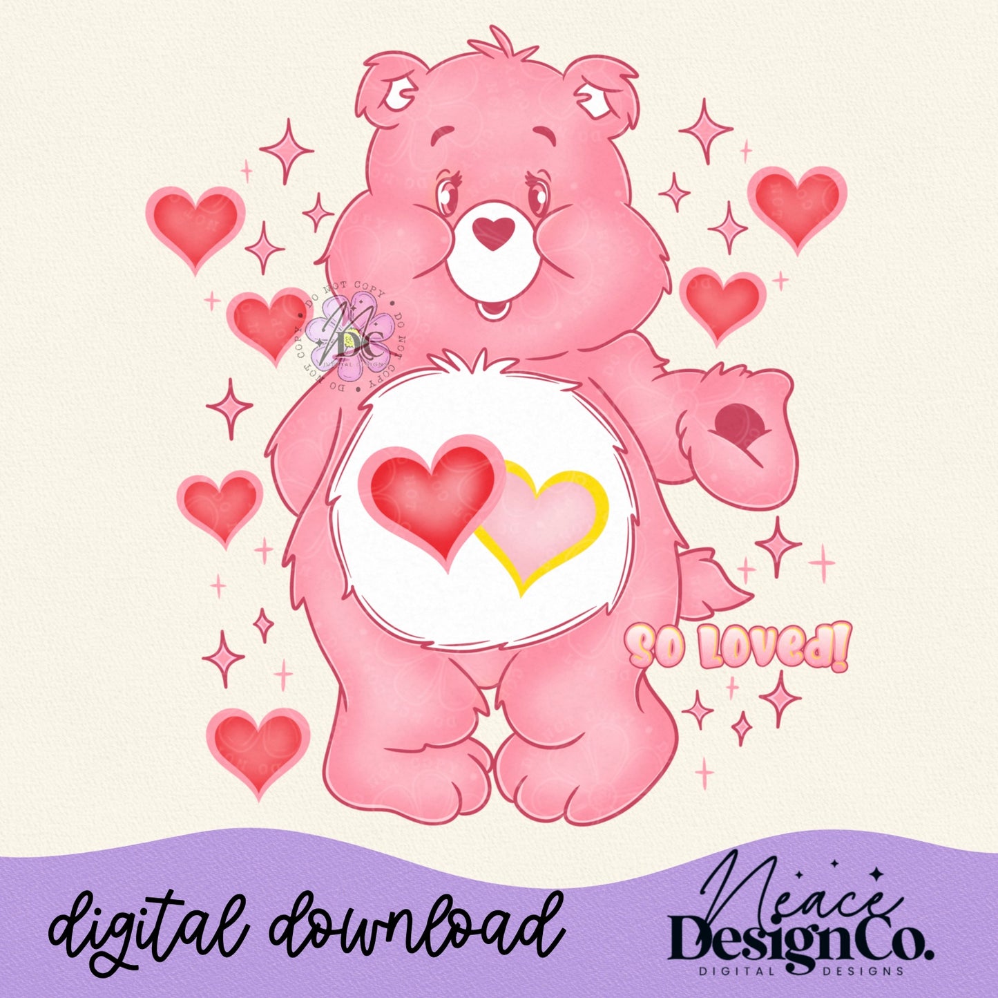 Carebear So Loved Digital PNG