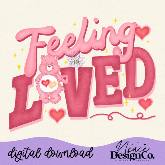 Carebear Feeling Loved Digital PNG