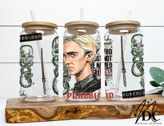 D Malfoy Pureblood Glass Can Wrap Digital PNG
