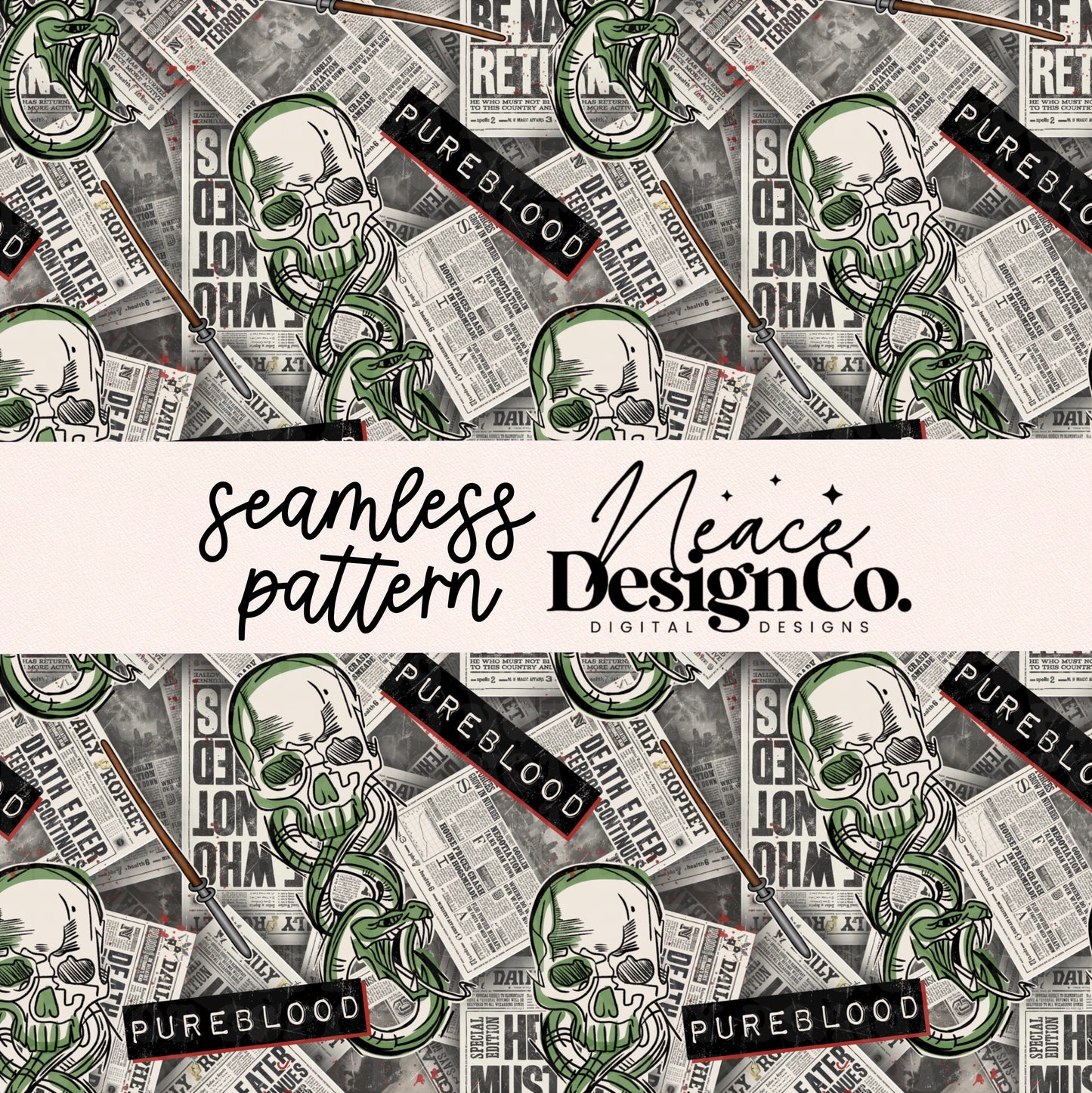 Pureblood Seamless Digital PNG