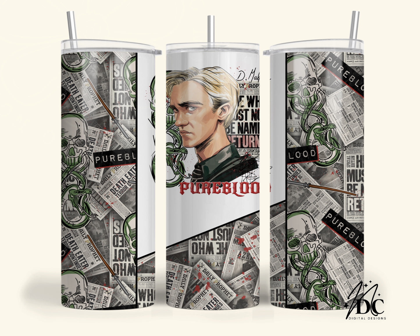 D Malfoy Pureblood Tumbler Digital PNG