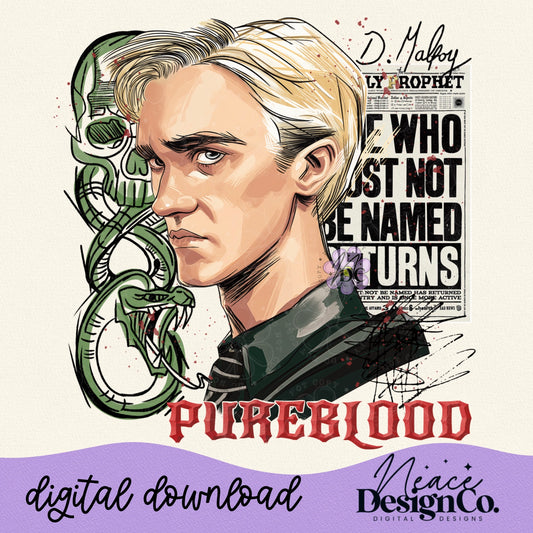 D Malfoy Pureblood Digital PNG