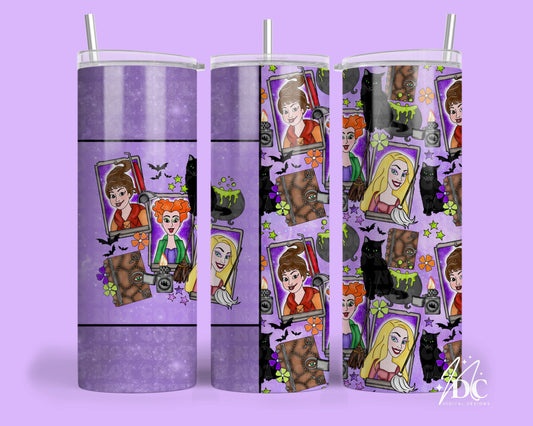 Sanderson Sisters Tarot Purple Tumbler Digital PNG