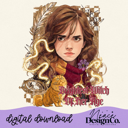 Brightest Witch of her Age Digital PNG