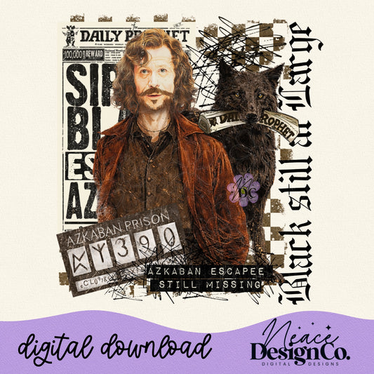 Black Still at Large Digital PNG