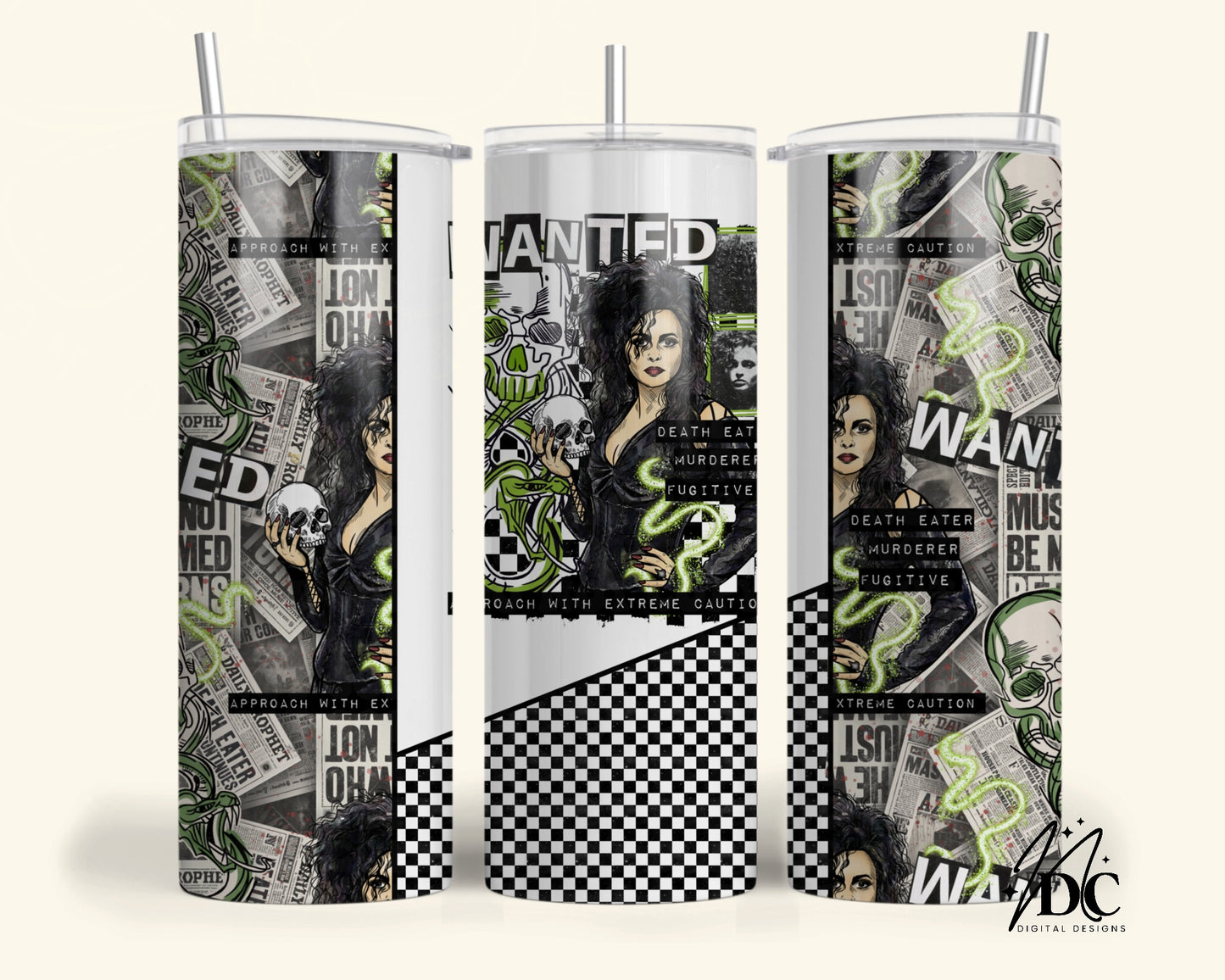 Wanted Death Eater Tumbler Digital PNG