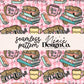 Cheetah Book Lover Seamless Digital PNG