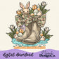 Camo Bowtie Splashing into Spring Digital PNG