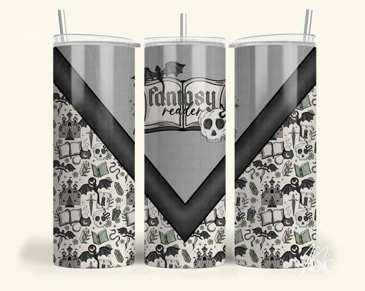 Fantasy Reader Tumbler Digital PNG
