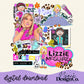 Lizzie M Y2K Collage Digital PNG