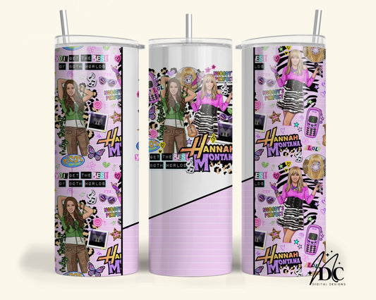 Hannah M Y2K Collage Tumbler Digital PNG