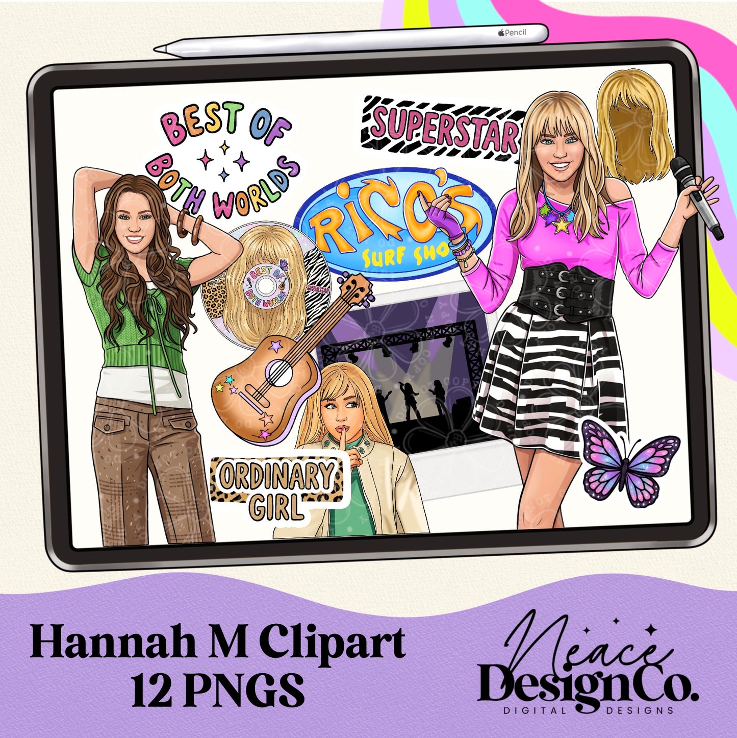 Hannah M Digital Clip Art