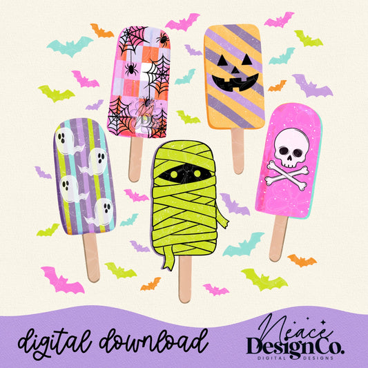 Spooky Popsicles Digital PNG