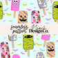 Spooky Popsicles Seamless Digital PNG