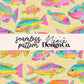 Coastal Preppy Fish Seamless Digital PNG