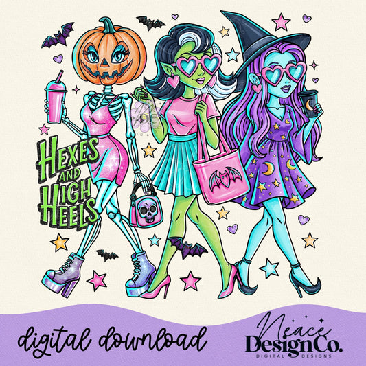 Hexes and High Heels Digital PNG