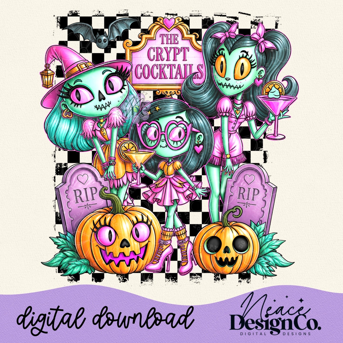 The Crypt Cocktails Digital PNG