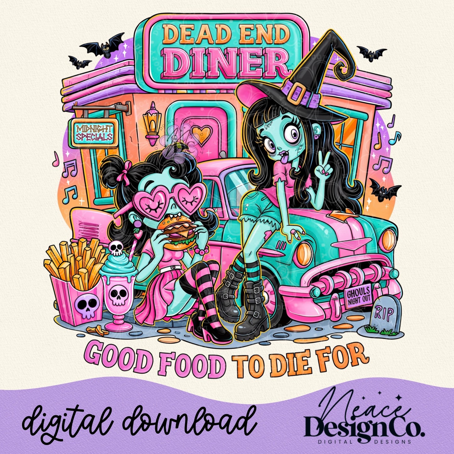 Dead End Diner Digital PNG