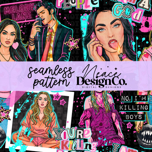Jennifer's Body Seamless Digital PNG