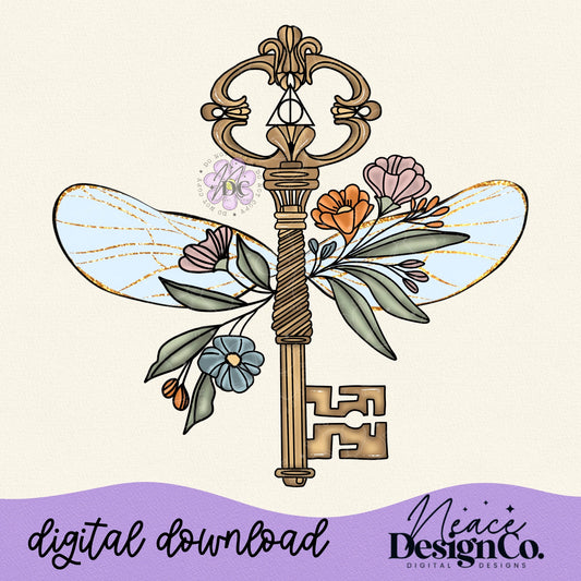 Flying Key Digital PNG