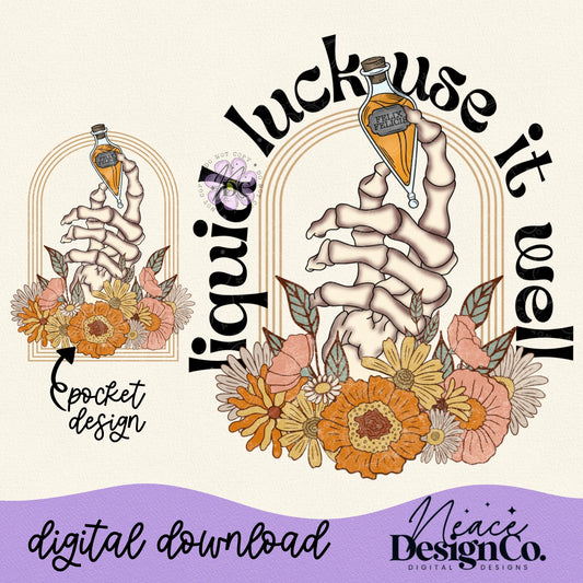 Liquid Luck w/Pocket Design Digital PNG