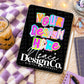 iPad Digital Mockup Purple Checkered Digital Download