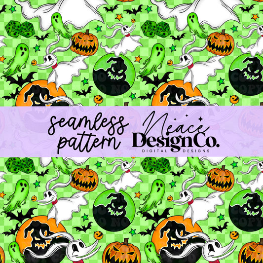 NBC I Am The Shadow Seamless Patterns Digital PNG