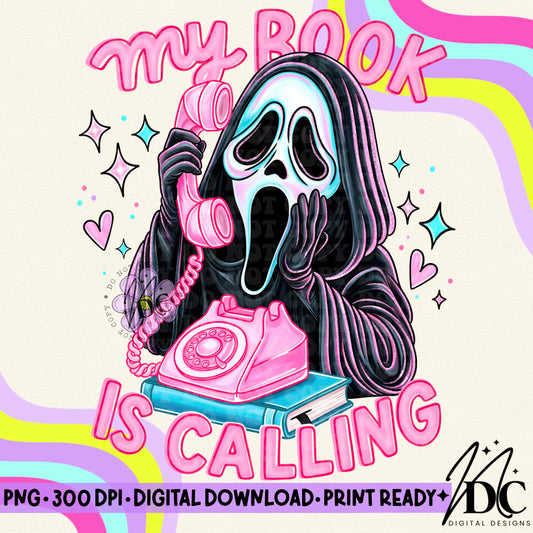 My Book is Calling Digital PNG