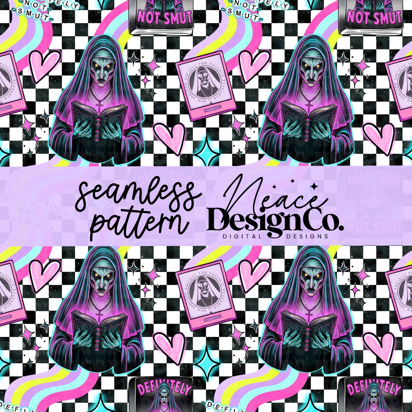 Definitely Not Smut Seamless Digital PNG