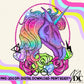 Thestral Unicorn Digital PNG