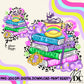 Magical Bookstack w/Sleeve Design Digital PNG