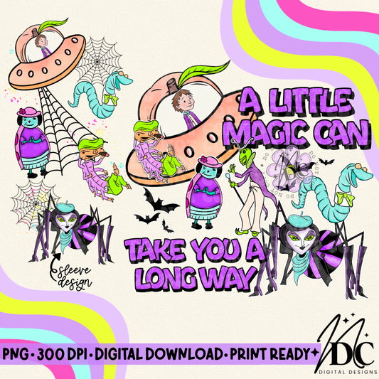 A Little Magic w/Sleeve Design Digital PNG