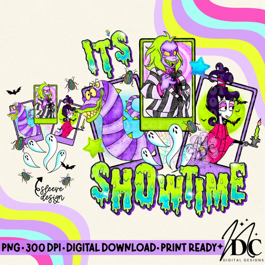 It's Showtime w/Sleeve Design Digital PNG
