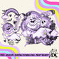 Zero and Oogie Gradient w/Sleeve Design Digital PNG