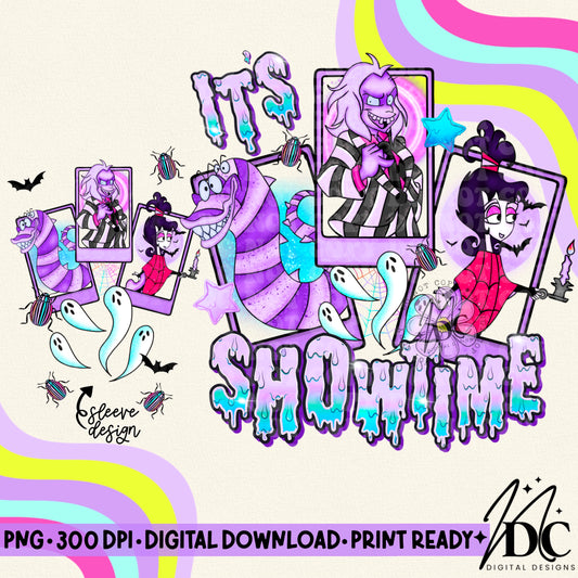 It's Showtime Muted Tones w/ Sleeve Design Digital PNG