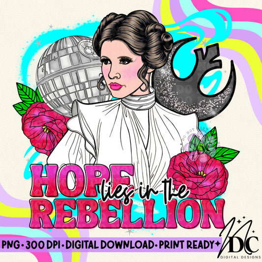 Hope Lies in the Rebellion Digital PNG