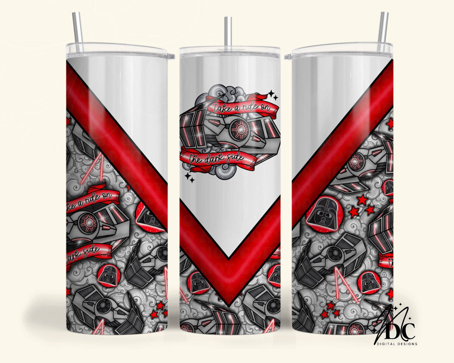 Take a Ride on the Dark Side Tumbler Digital PNG