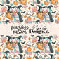 Halloween Bookish Geese Seamless Digital PNG