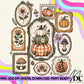 Vintage Fall Frame Digital PNG