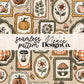 Vintage Fall Frame Seamless Digital PNG