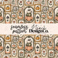 Vintage Fall Frame Seamless Digital PNG