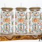 Fall Doodle Frame Glass Can Wrap Digital PNG