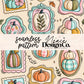 Fall Doodle Frame Seamless Digital PNG
