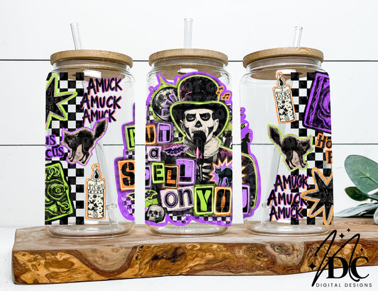 I Put a Spell on You Glass Can Wrap Digital PNG