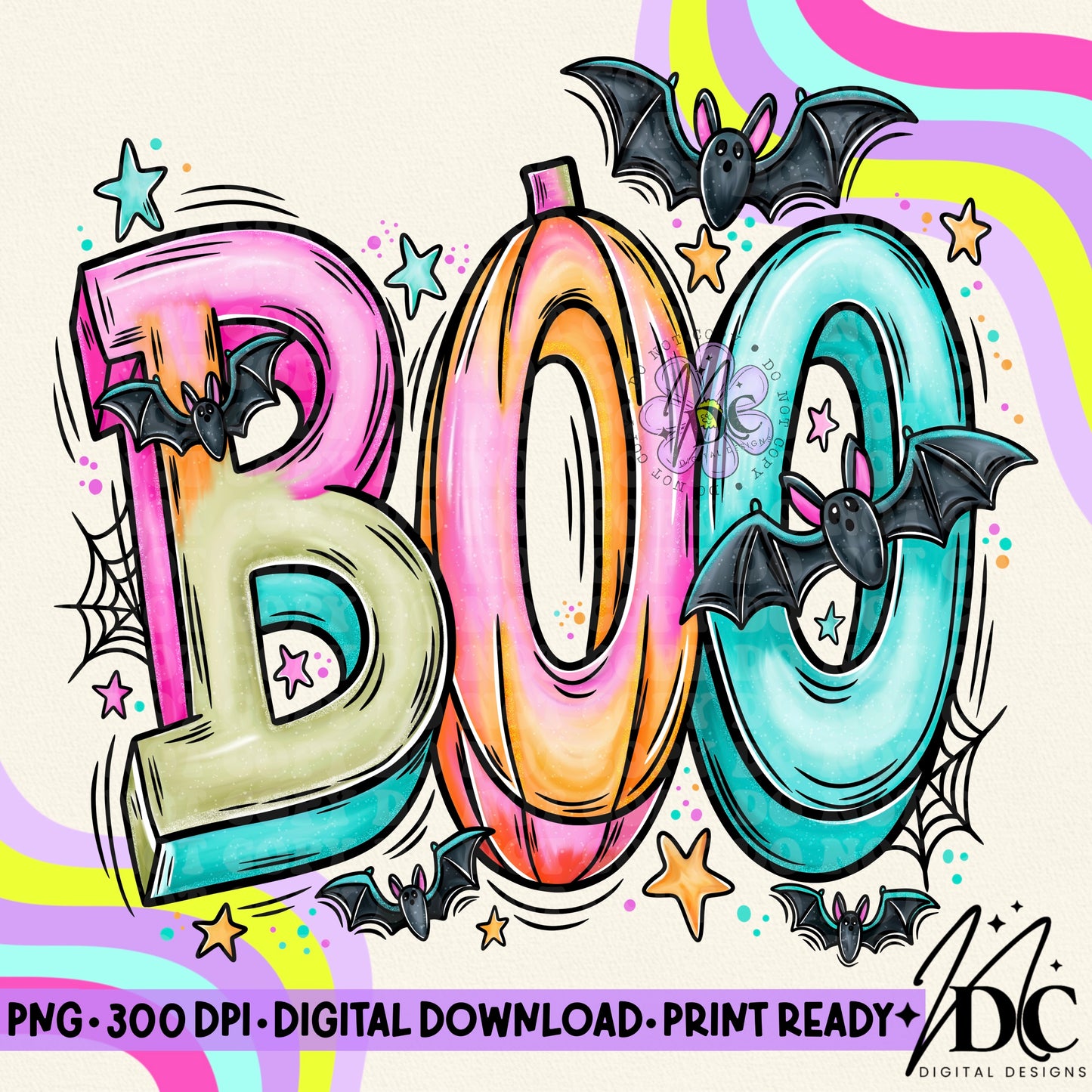 Boo Bats Digital PNG