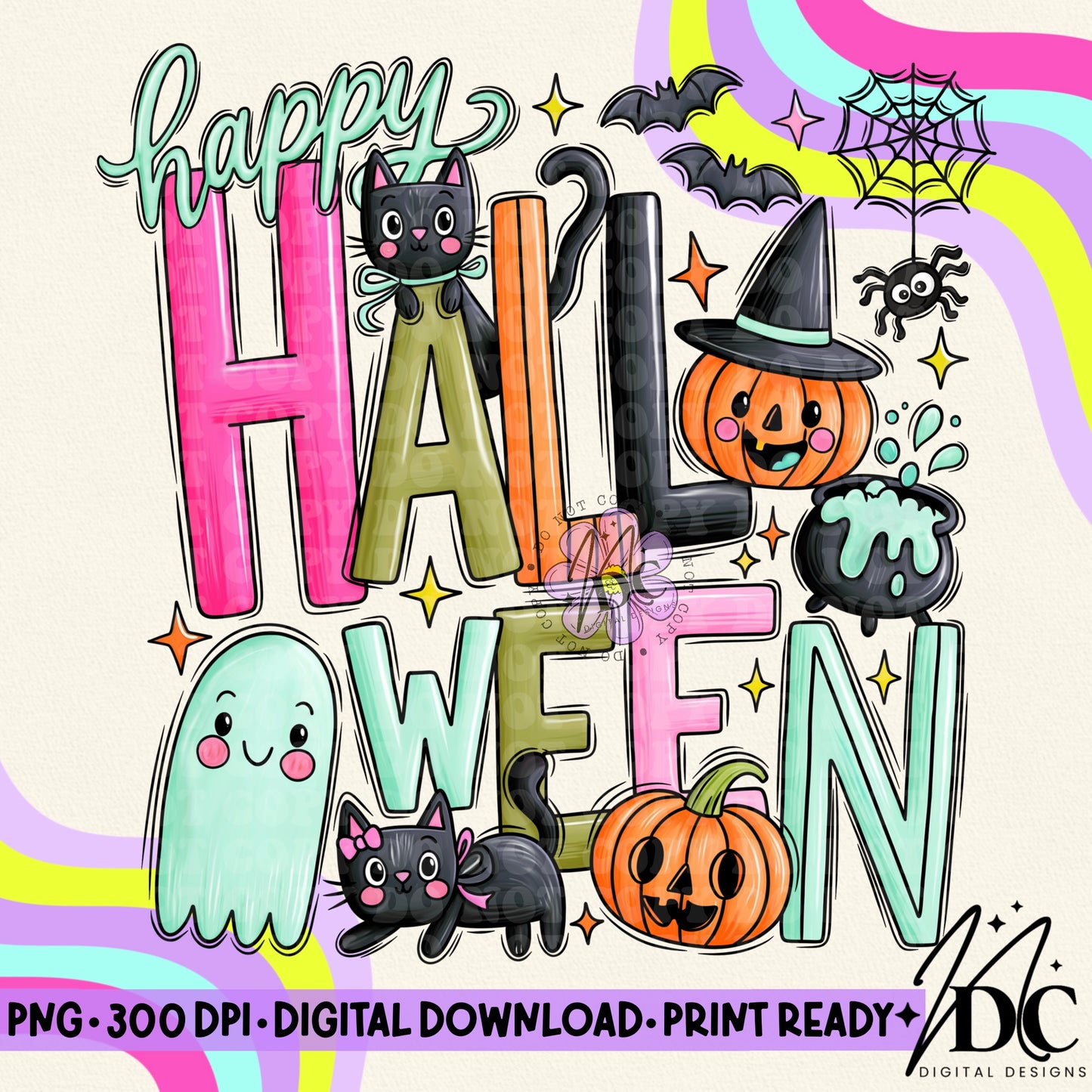 Happy Halloween Digital PNG