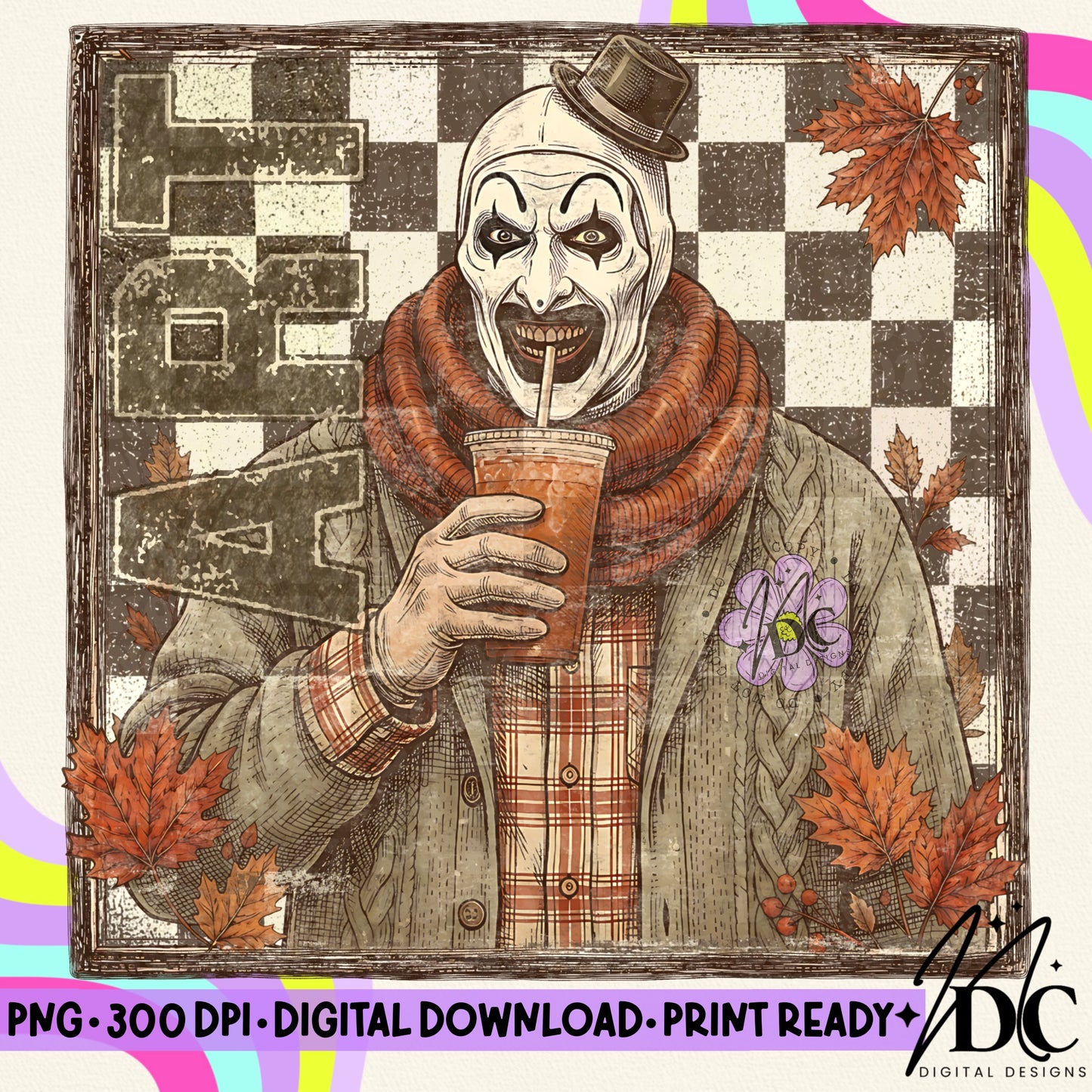 Vintage Fall Art Digital PNG