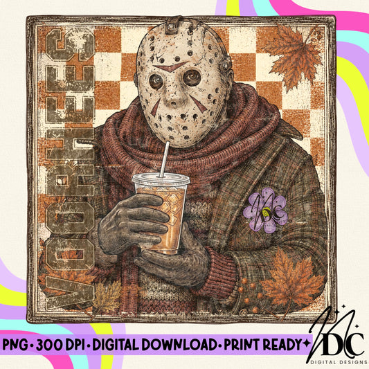 Vintage Fall J Voorhees Digital PNG