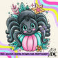 Cute Spider Pumpkin Digital PNG